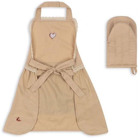 Konges Sløjd Apron and Oven Mitt for Kids Smoke Gray 2