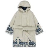 Konges Sløjd Terry Bathrobe Jacquard Swan