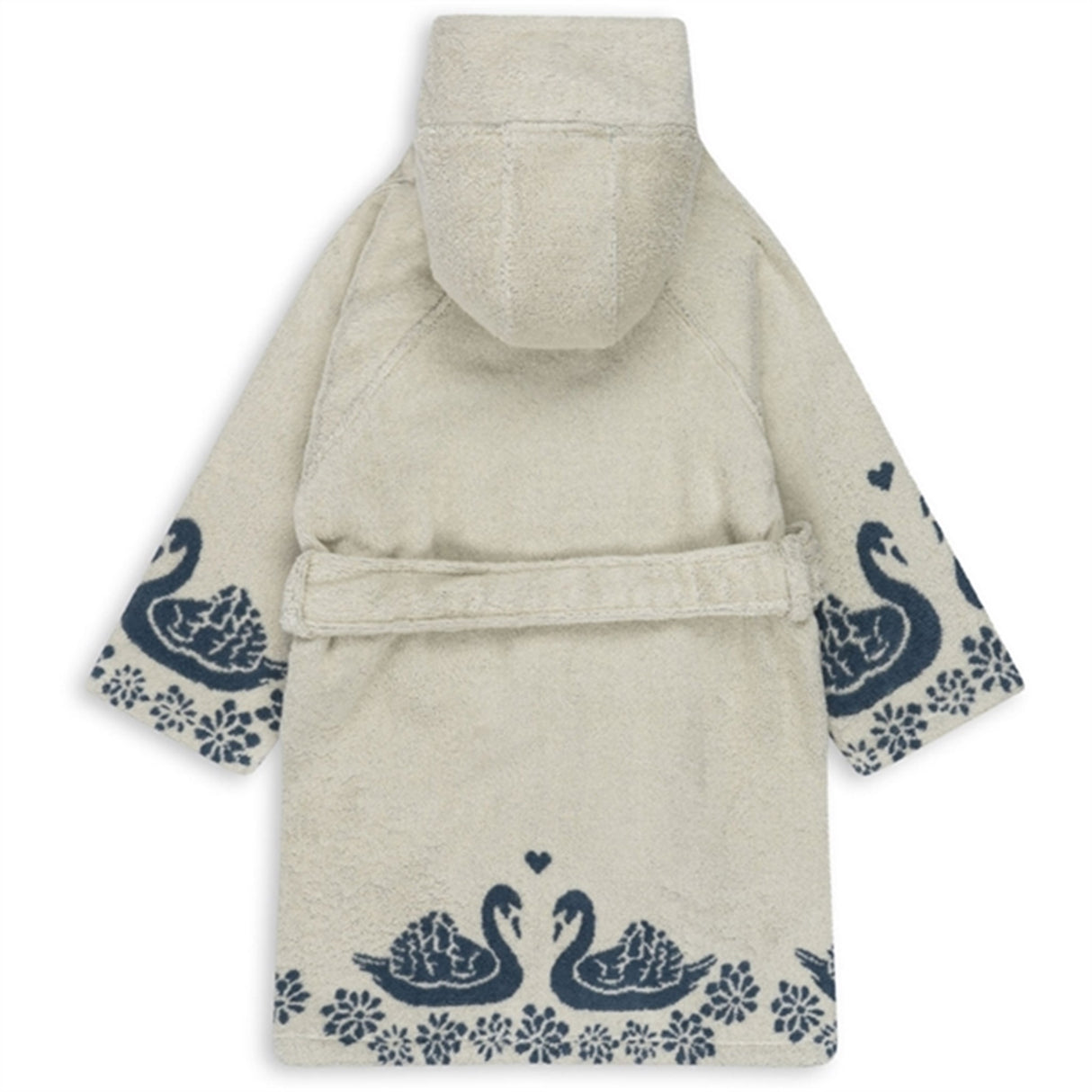 Konges Sløjd Terry Bathrobe Jacquard Swan 2