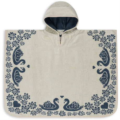 Konges Sløjd Terry Poncho Jacquard Swan