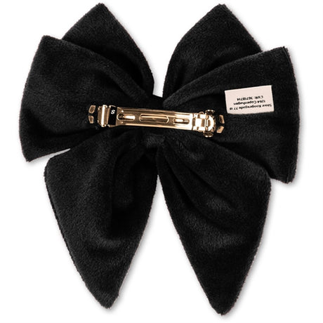 Konges Sløjd Velvet Bowtie Hair Clip Black 2