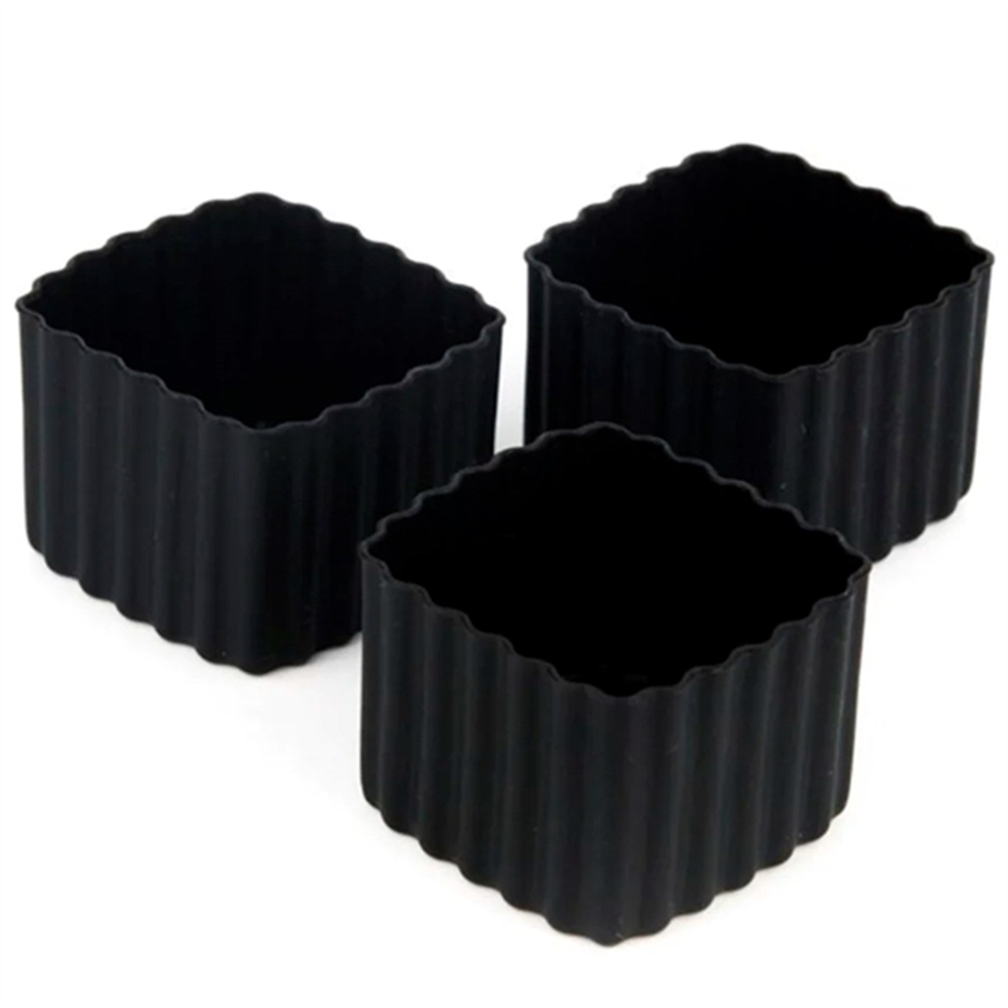 Little Lunch Box Co Bento Silicone Cups Square Black