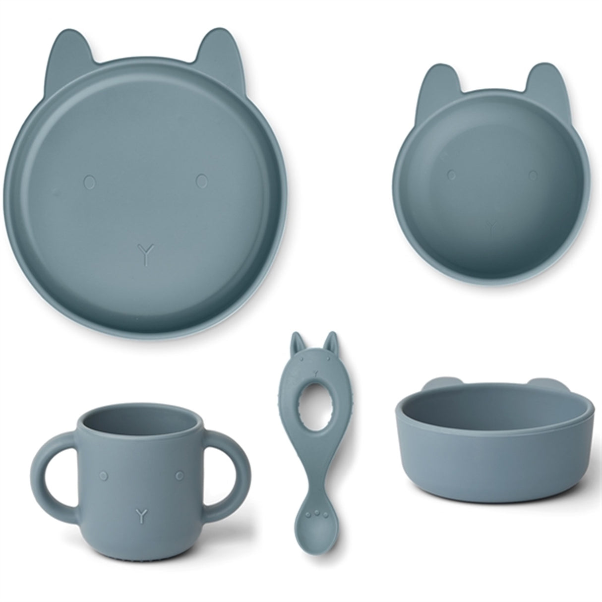 Liewood Vivi Silicone Set Rabbit Whale Blue