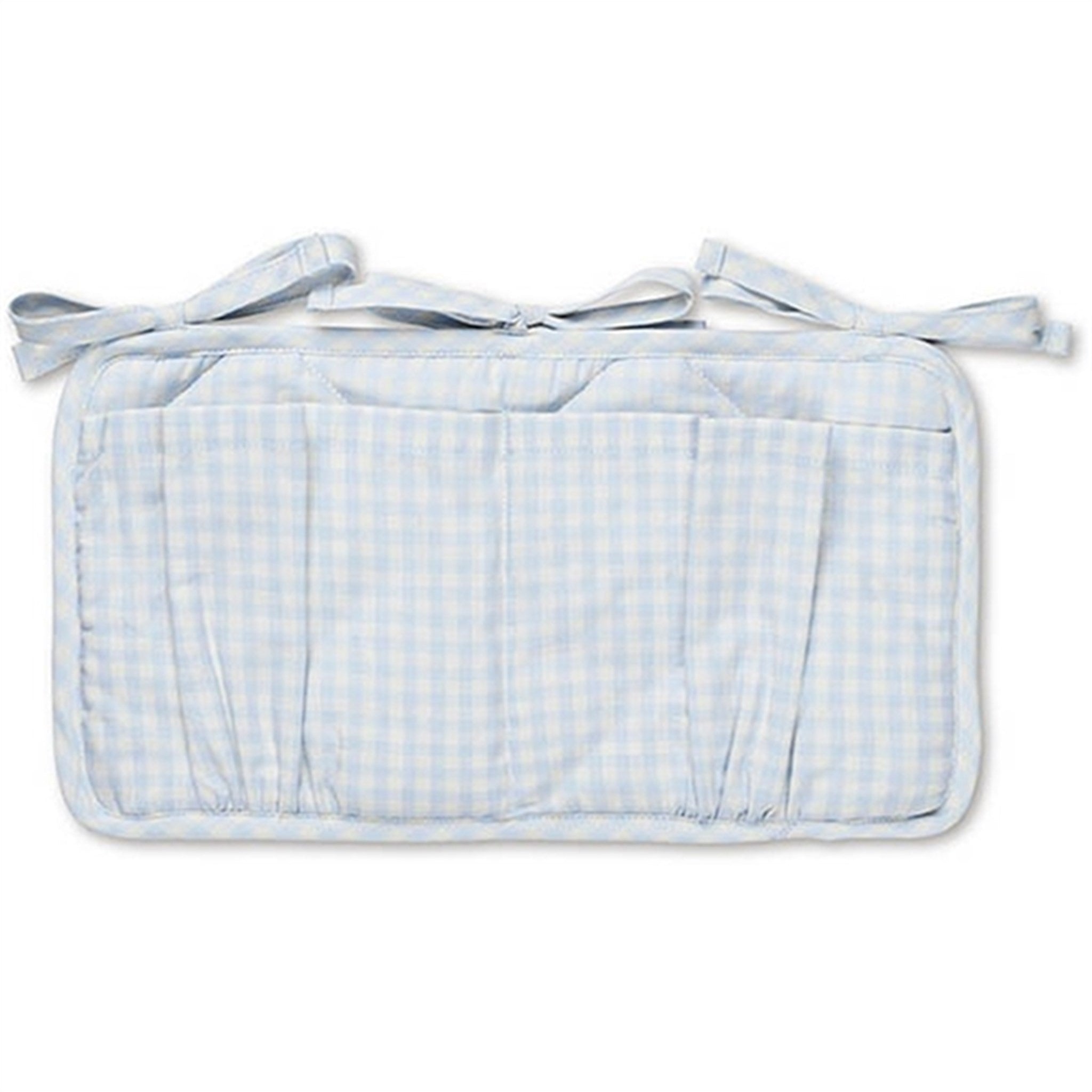 Lalaby Bed Pocket Blue Gingham 2