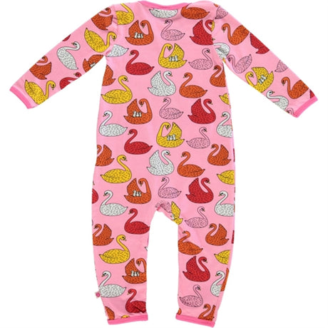 Småfolk Sea Pink Swan Onesie 2