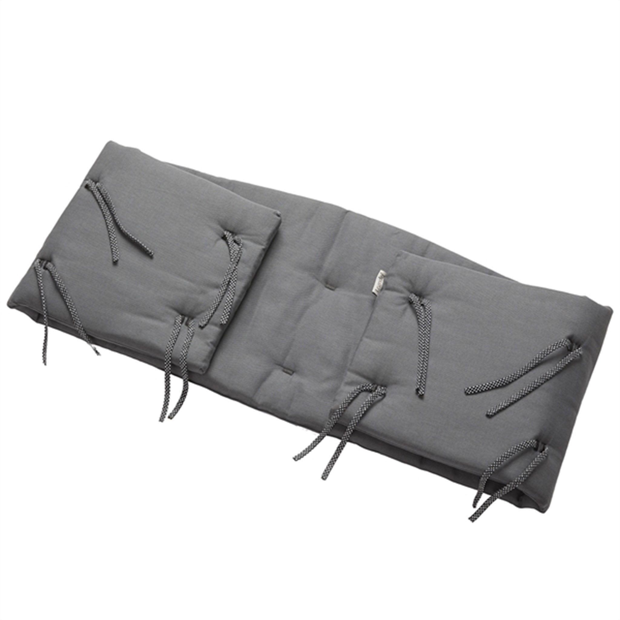 Leander Quilted Bed Bumper Cool Grey