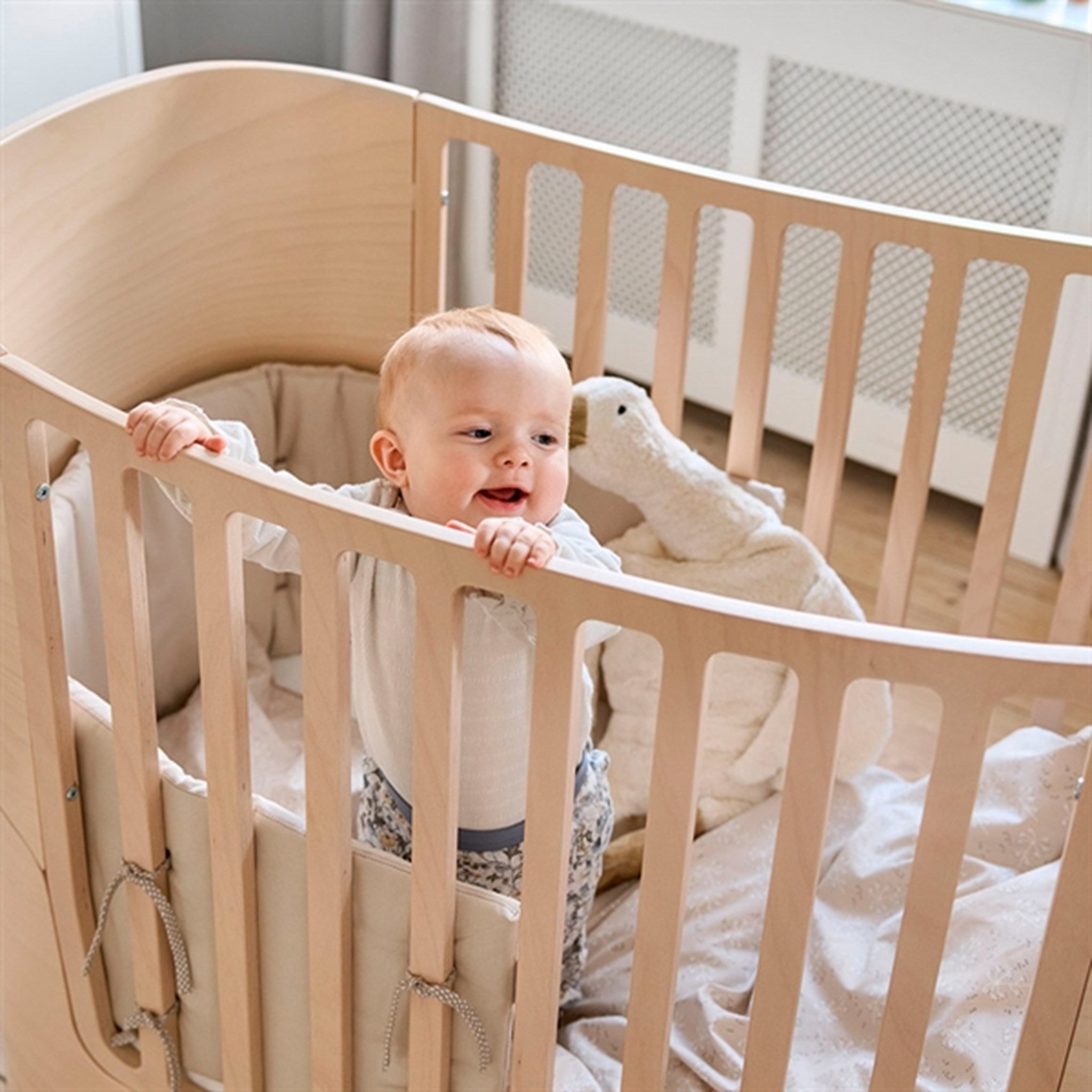 Leander Baby Cot without Matress Whitewash 7