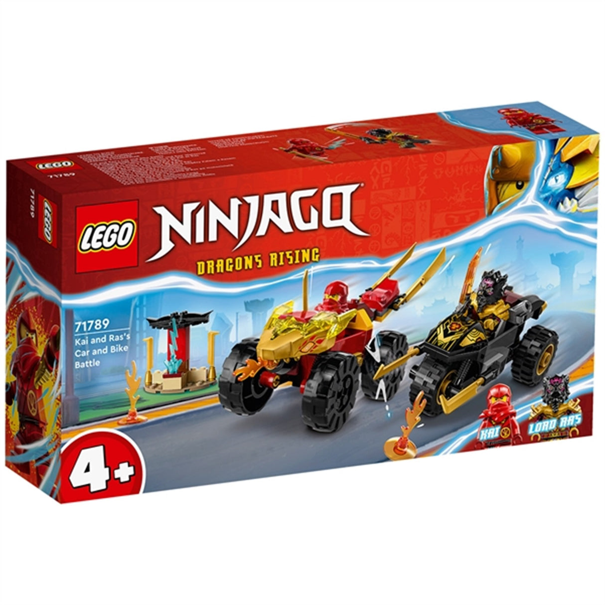 LEGO® NINJAGO® Kai and Ras's Car and Bike Battle