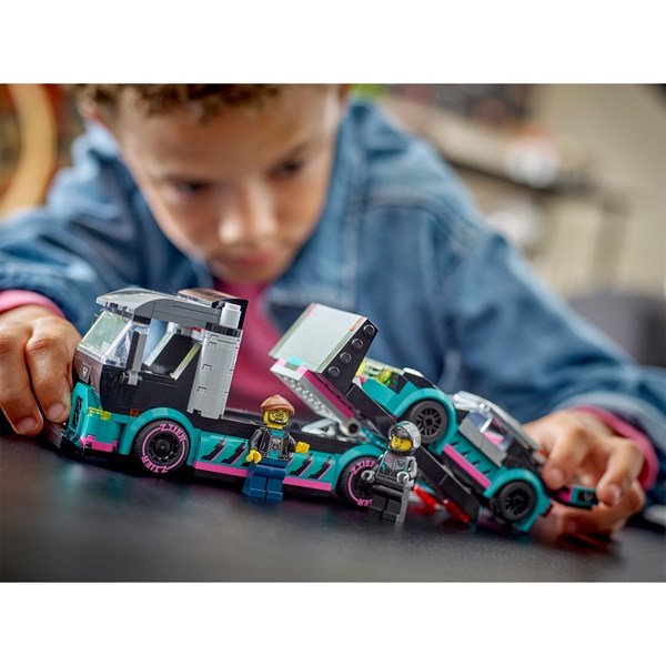 LEGO® City Race Car and Car Carrier Truck 2
