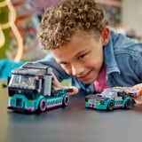 LEGO® City Race Car and Car Carrier Truck