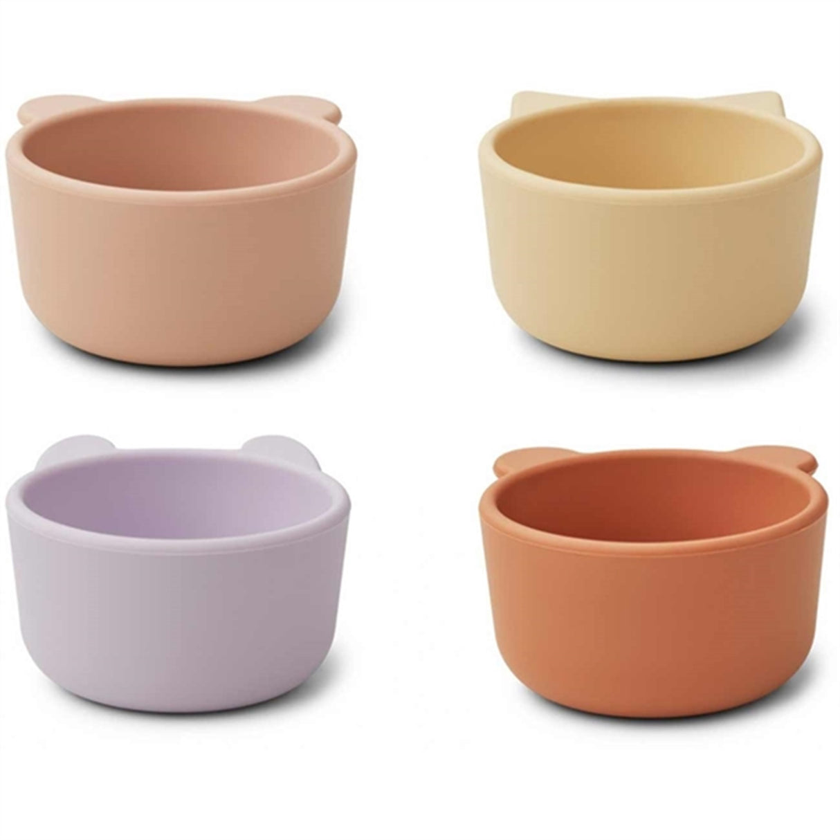 Liewood Malene Silikone Bowls 4-Pack Light Lavender Multi Mix 3