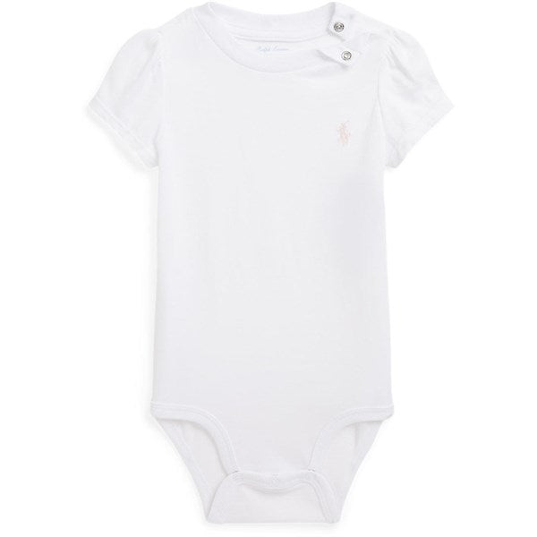 Ralph Lauren Baby Girl Body White/Delicate Pink