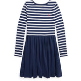 Polo Ralph Lauren Girls Dress Newport Navy W White