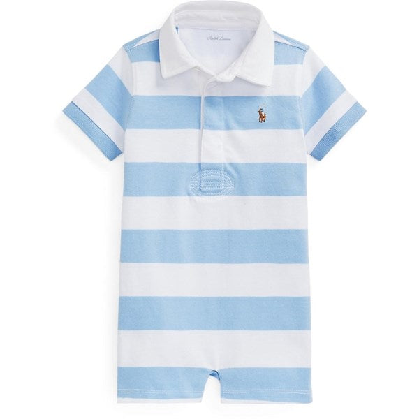 Ralph Lauren Baby Boy Jumpsuit Office Blue/White Multi