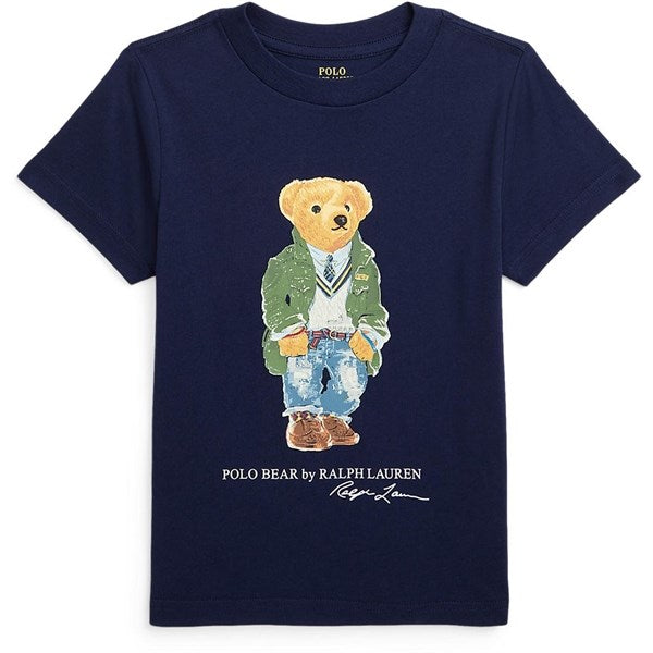 Polo Ralph Lauren Boy T-Shirt Paris Bear Newport Navy
