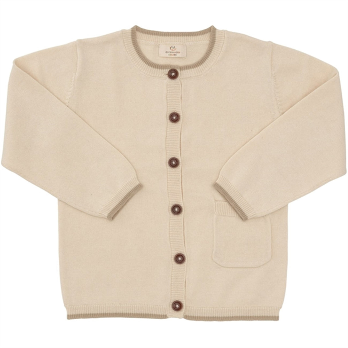 Copenhagen Colors Cream Cardigan w. Pocket