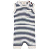 Copenhagen Colors Cream/Navy Comb. Strik Romper Stripe