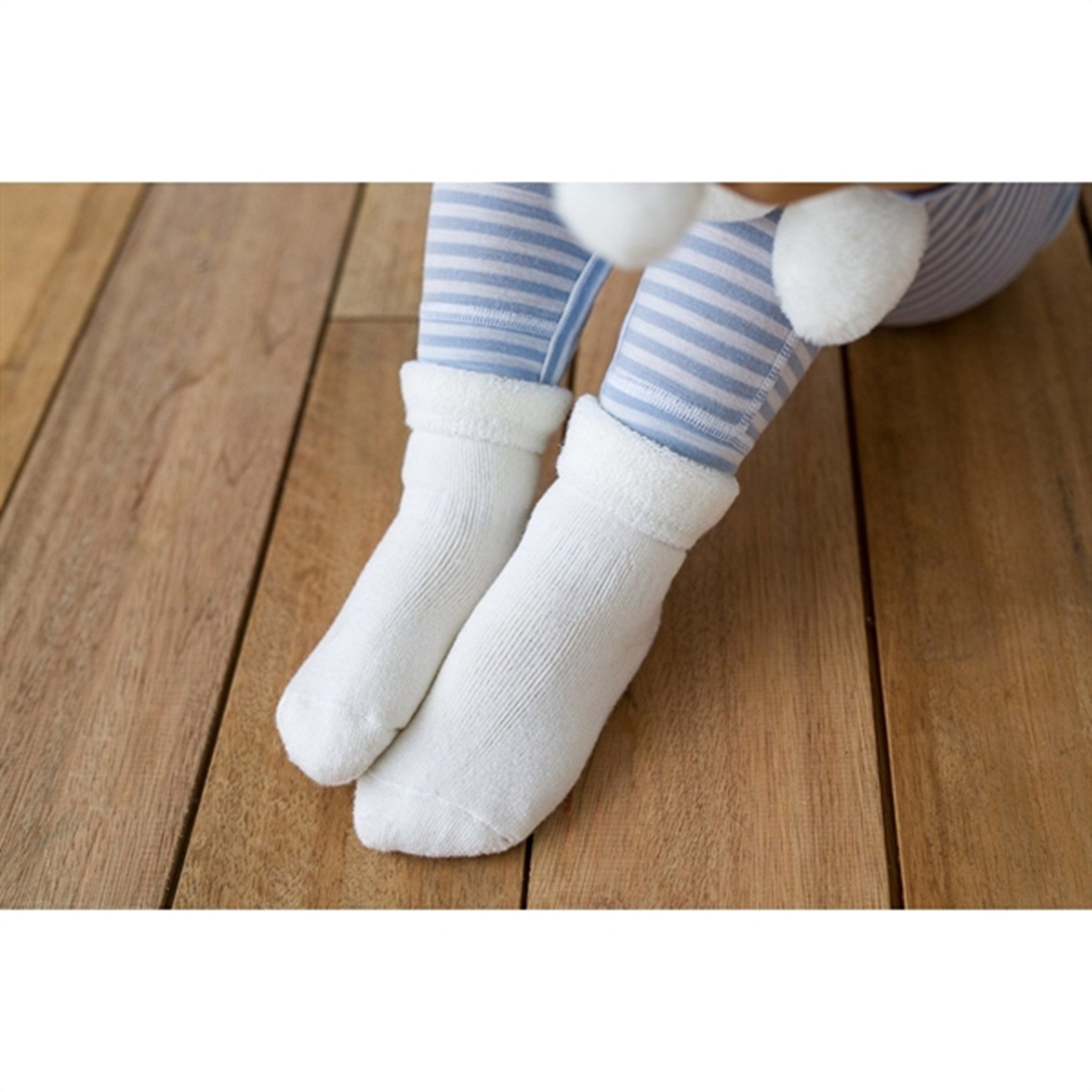 Lillelam Wool Socks White 2
