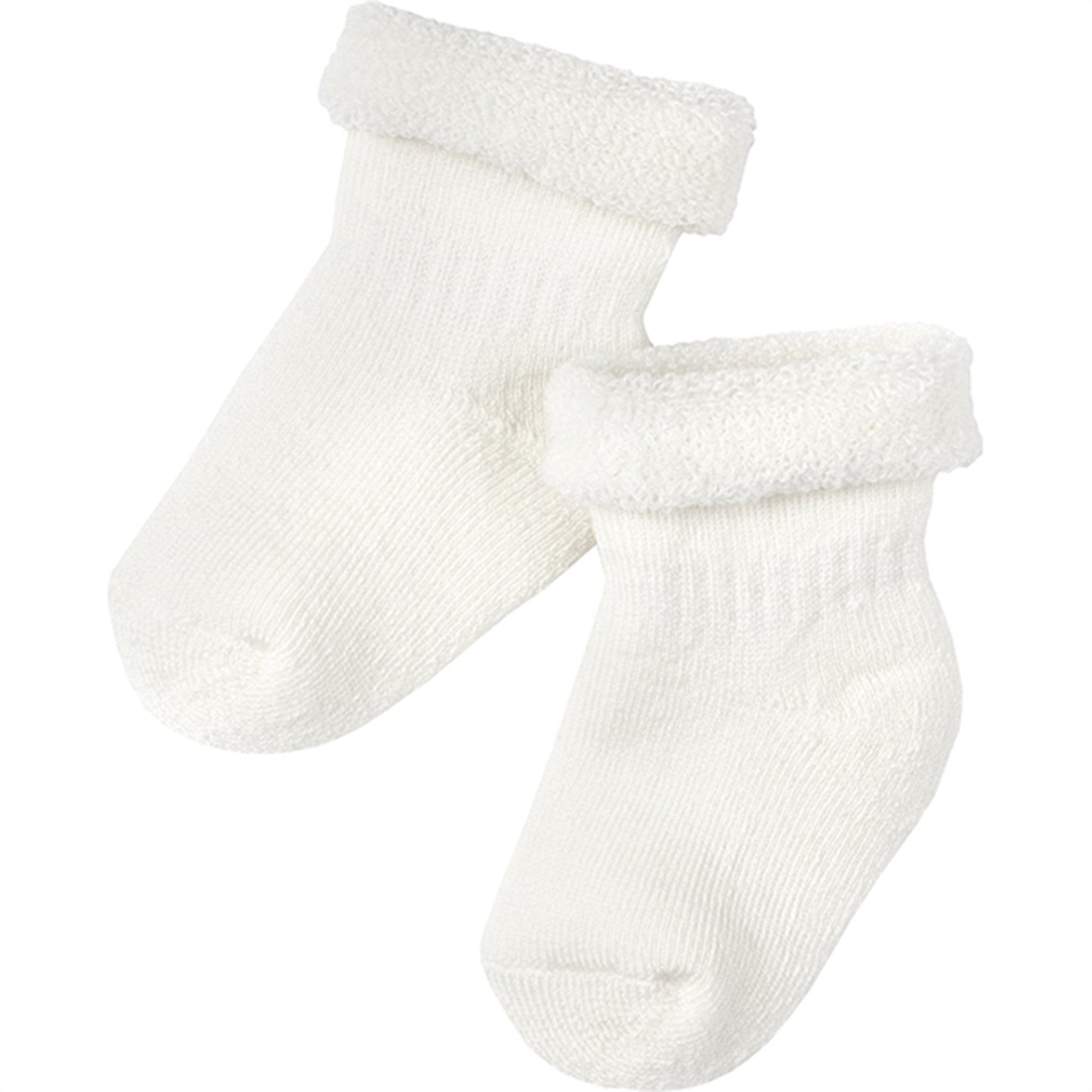 Lillelam Wool Socks White