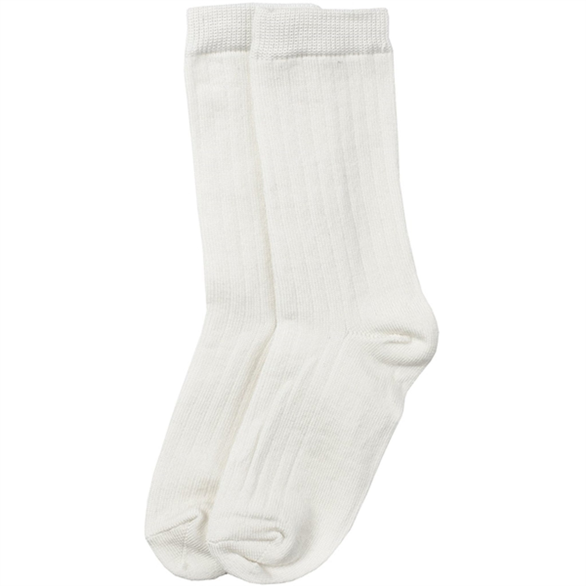 Lillelam Wool Socks 2-Pack White