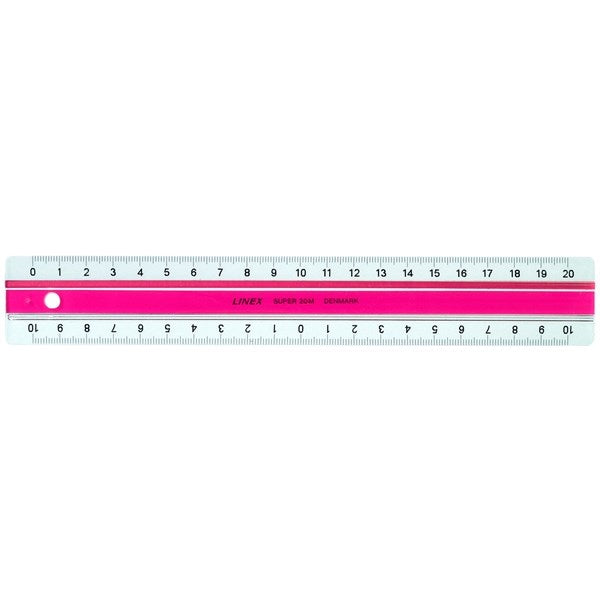 Linex Super Ruler 20 cm S20Mm Pink 2