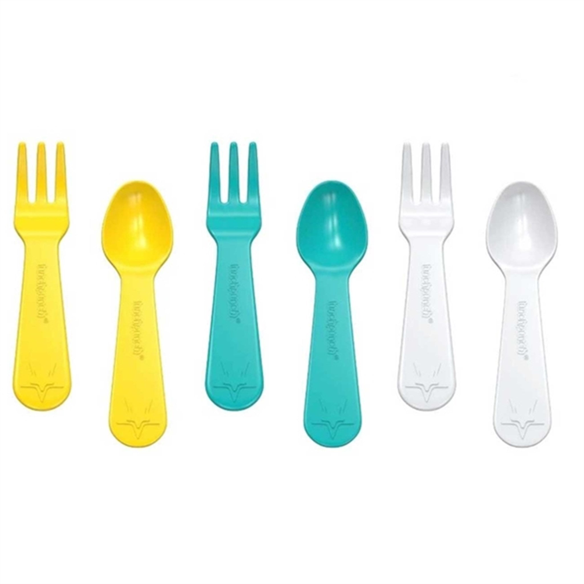 Lunch Punch® Fork And Spoon Yellow