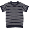 Copenhagen Colors Navy/Cream Comb. Knit T-shirt