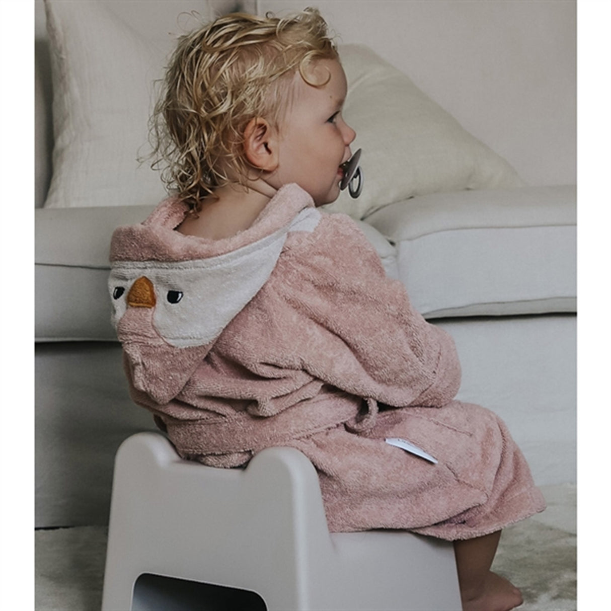 Liewood Lily Bathrobe Penguin Rose 3