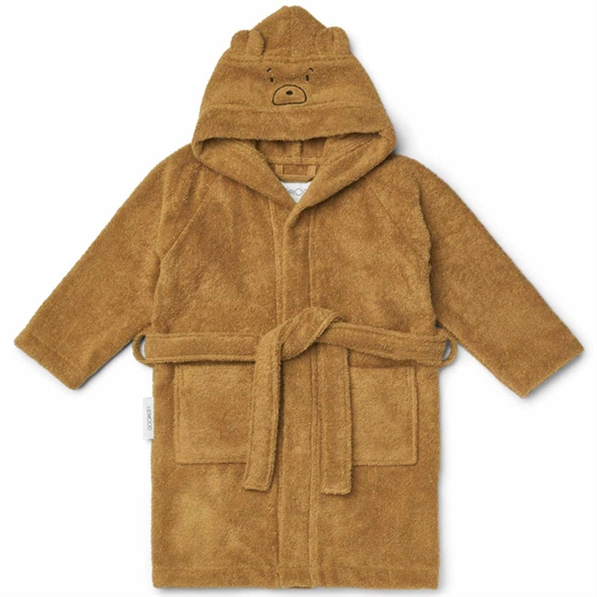 Liewood Lily Bathrobe Mr Bear Golden Caramel