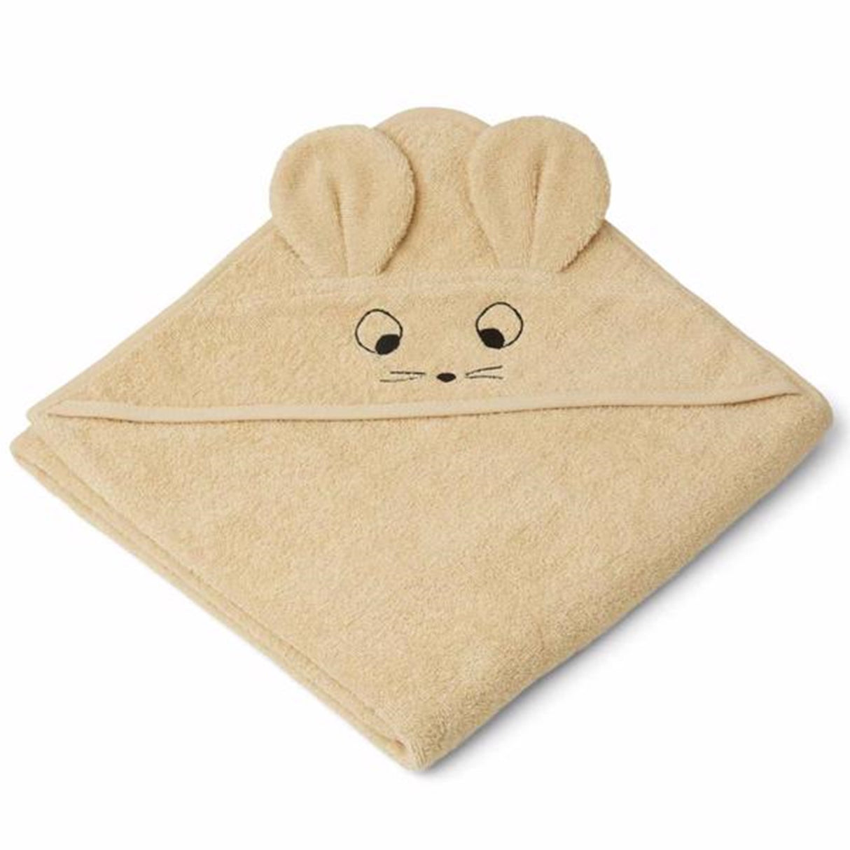 Liewood Augusta Hooded Towel Mouse Wheat Yellow