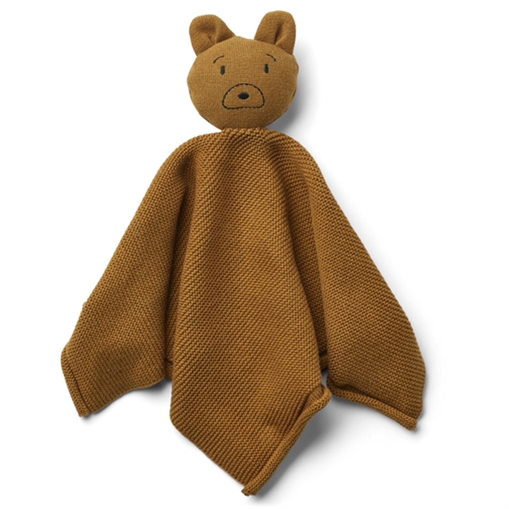 Liewood Milo Knit Cuddle Cloth Mr Bear Golden Caramel