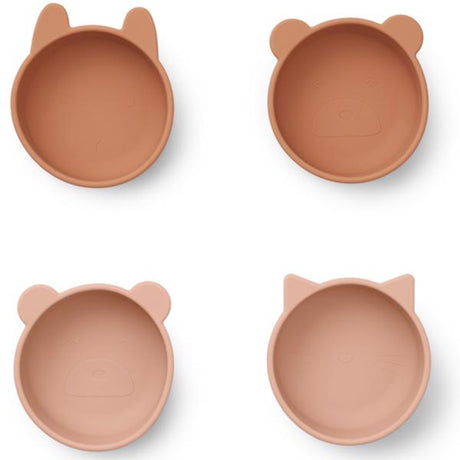 Liewood Iggy Silicone Bowls 4-Pak Tuscany Rose Mix