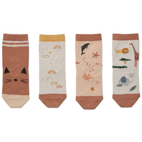 Liewood Silas Cotton Socks 3 Safari Rose Mix