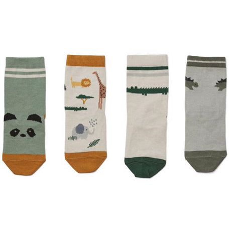 Liewood Silas Cotton Socks 3 Safari Sandy Mix