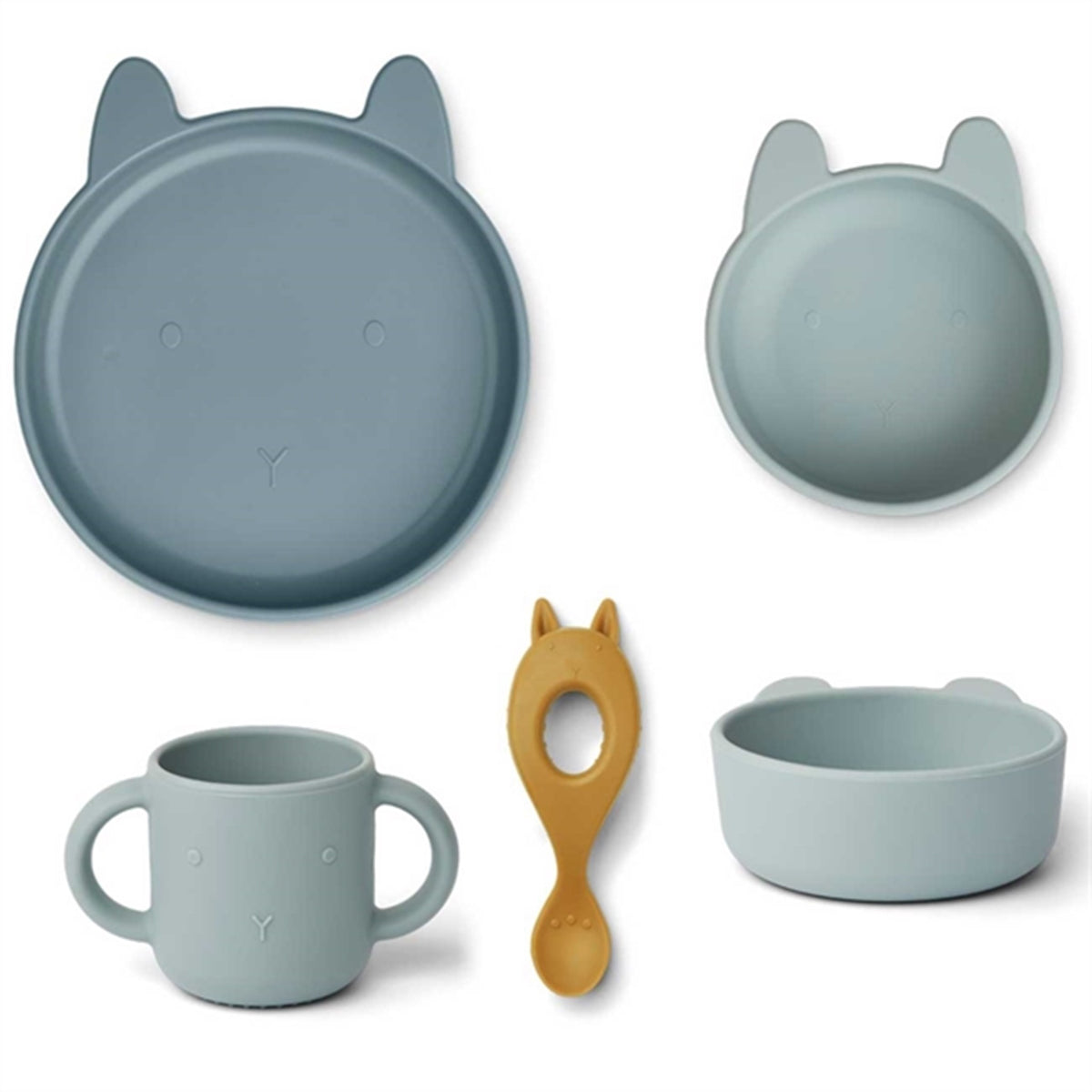 Vivi Silicone Set Rabbit Blue Multi Mix - LieWood | Luksusbaby ...