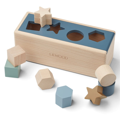 Liewood Midas Puzzle Box Whale Blue/Multi Mix