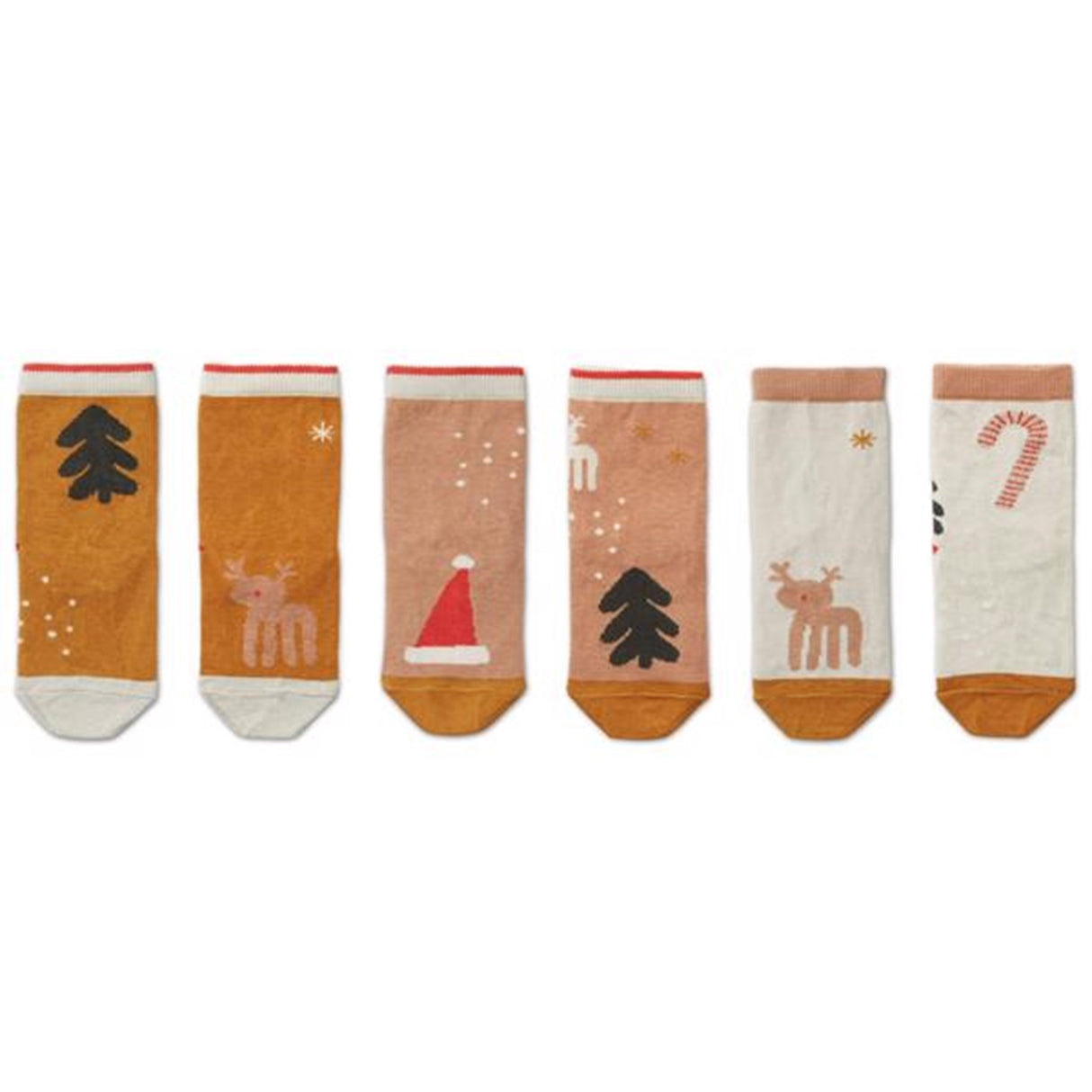 Liewood Silas Cotton Socks 3 Holiday Tuscany Rose Multi Mix