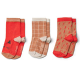 Liewood Silas Cotton Socks 3 Pack Apple Red Multi Mix 2