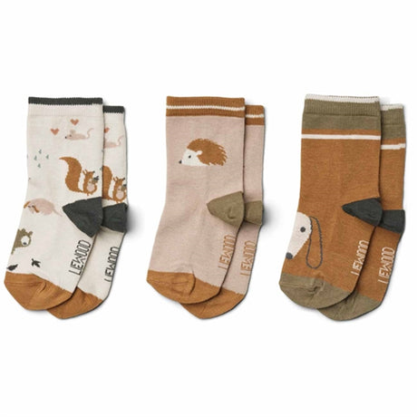 Liewood Silas Cotton Socks 3 Pack Friendship Sandy Mix 2