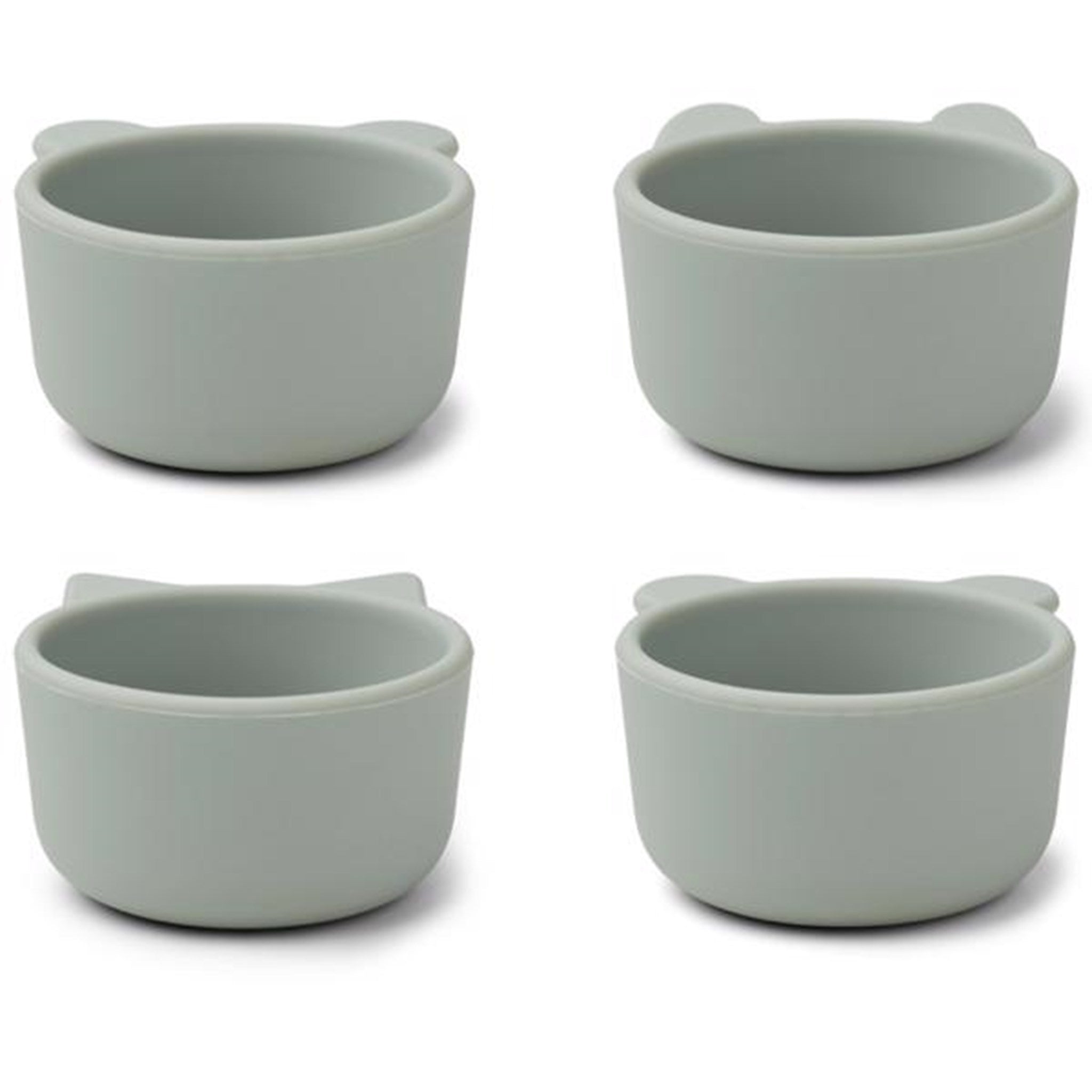 Liewood Malene Silicone Bowls 4-Pack Dove Blue
