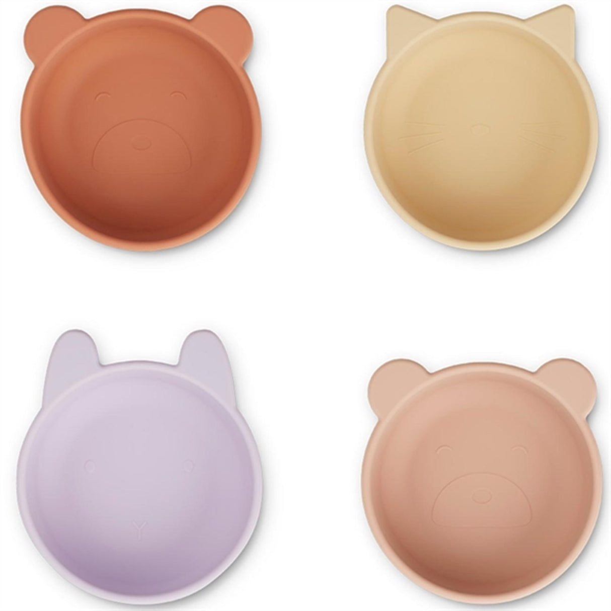 Liewood Iggy Silicone Bowl 4-Pack Light Lavender Mix