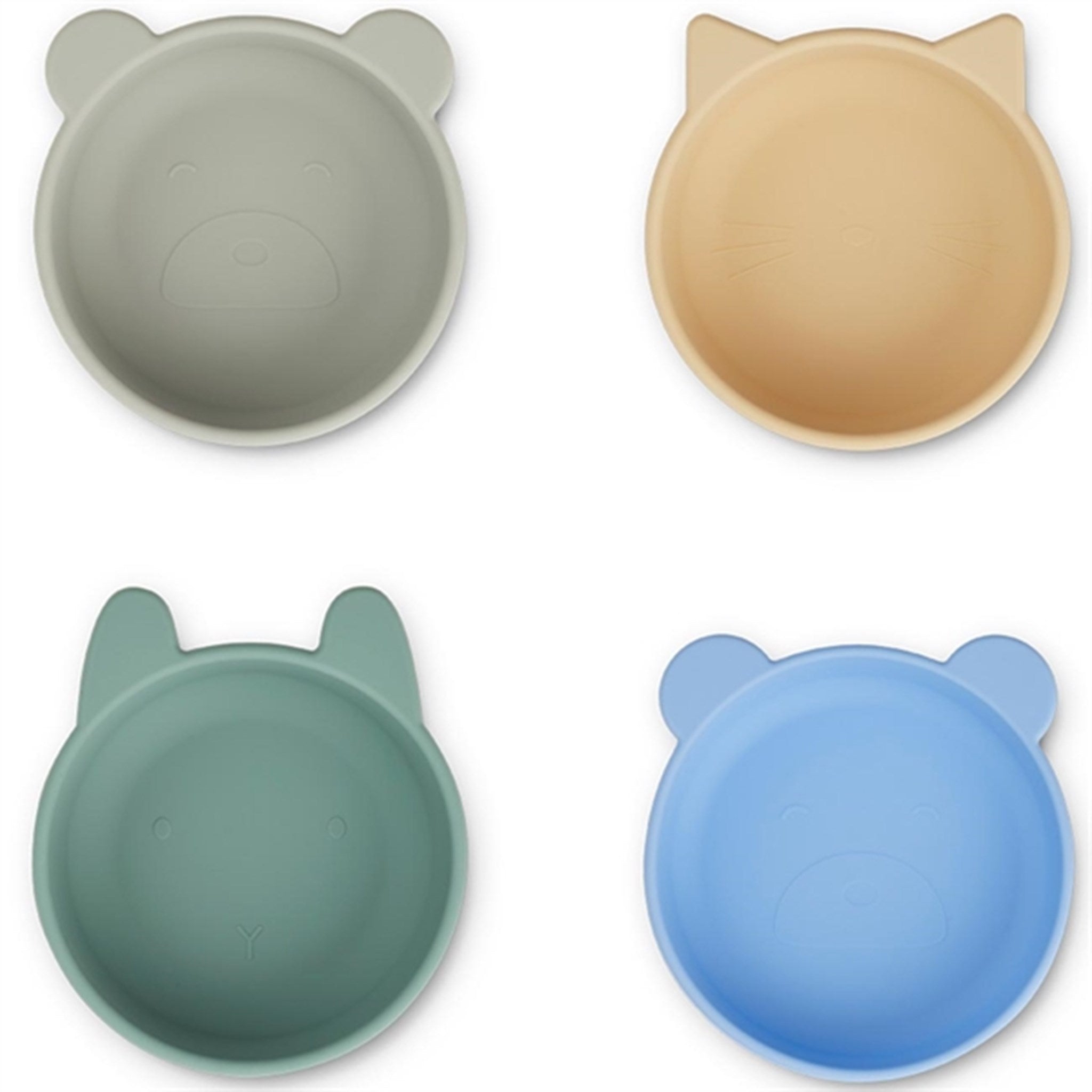 Liewood Iggy Silicone Bowl 4-Pack Peppermint Multi Mix