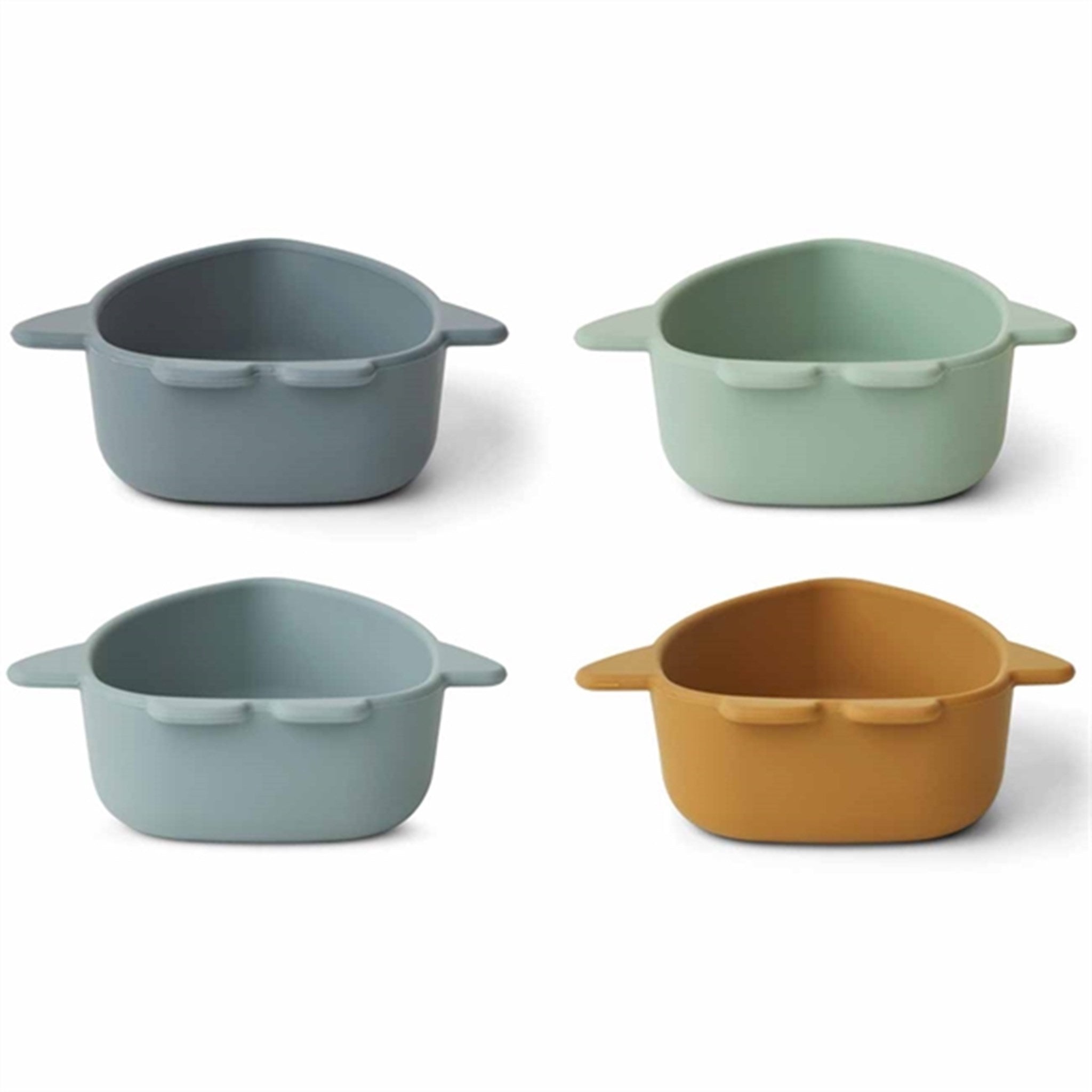 Liewood Malene Silicone Bowls 4-Pack Space Blue Multi Mix 3