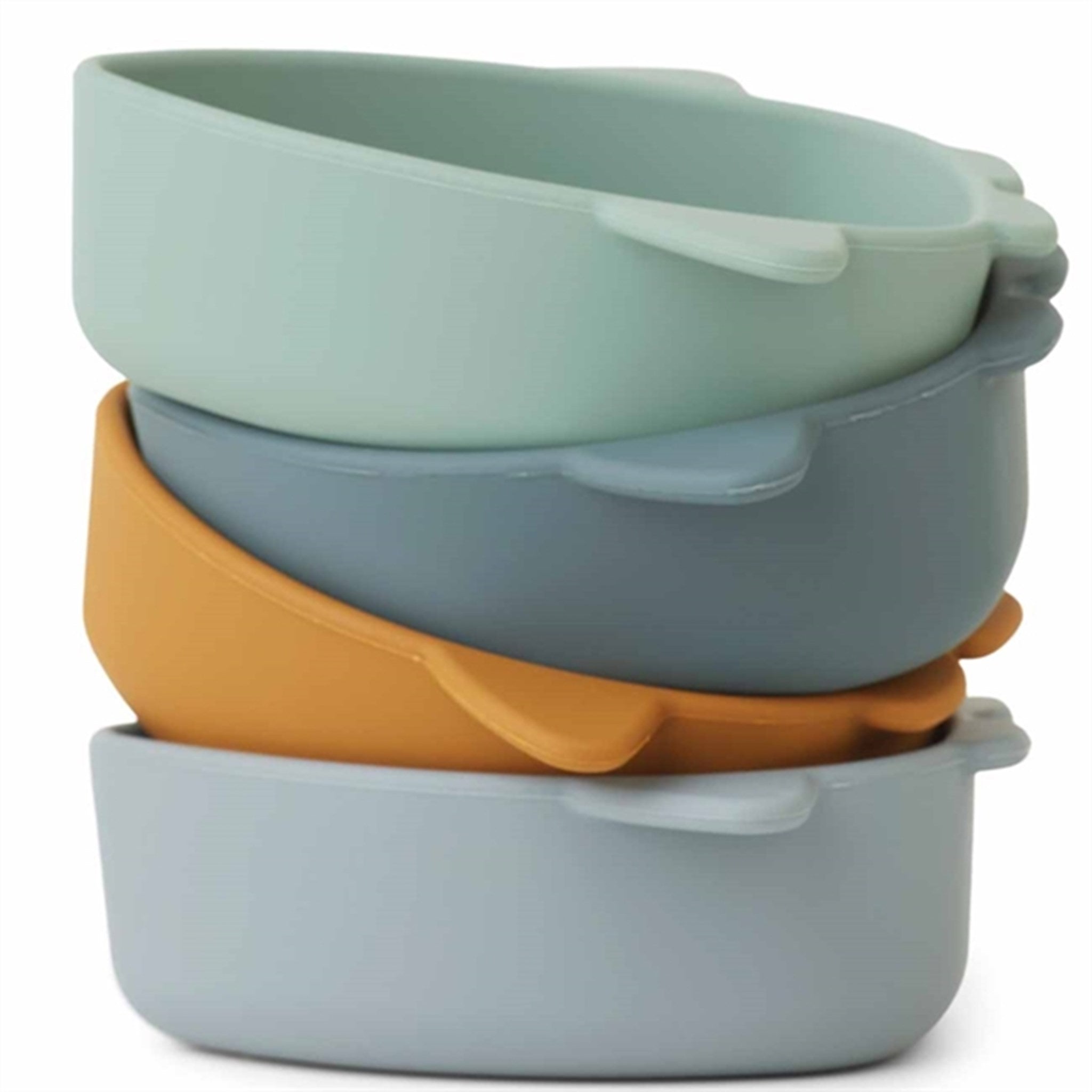 Liewood Malene Silicone Bowls 4-Pack Space Blue Multi Mix 4