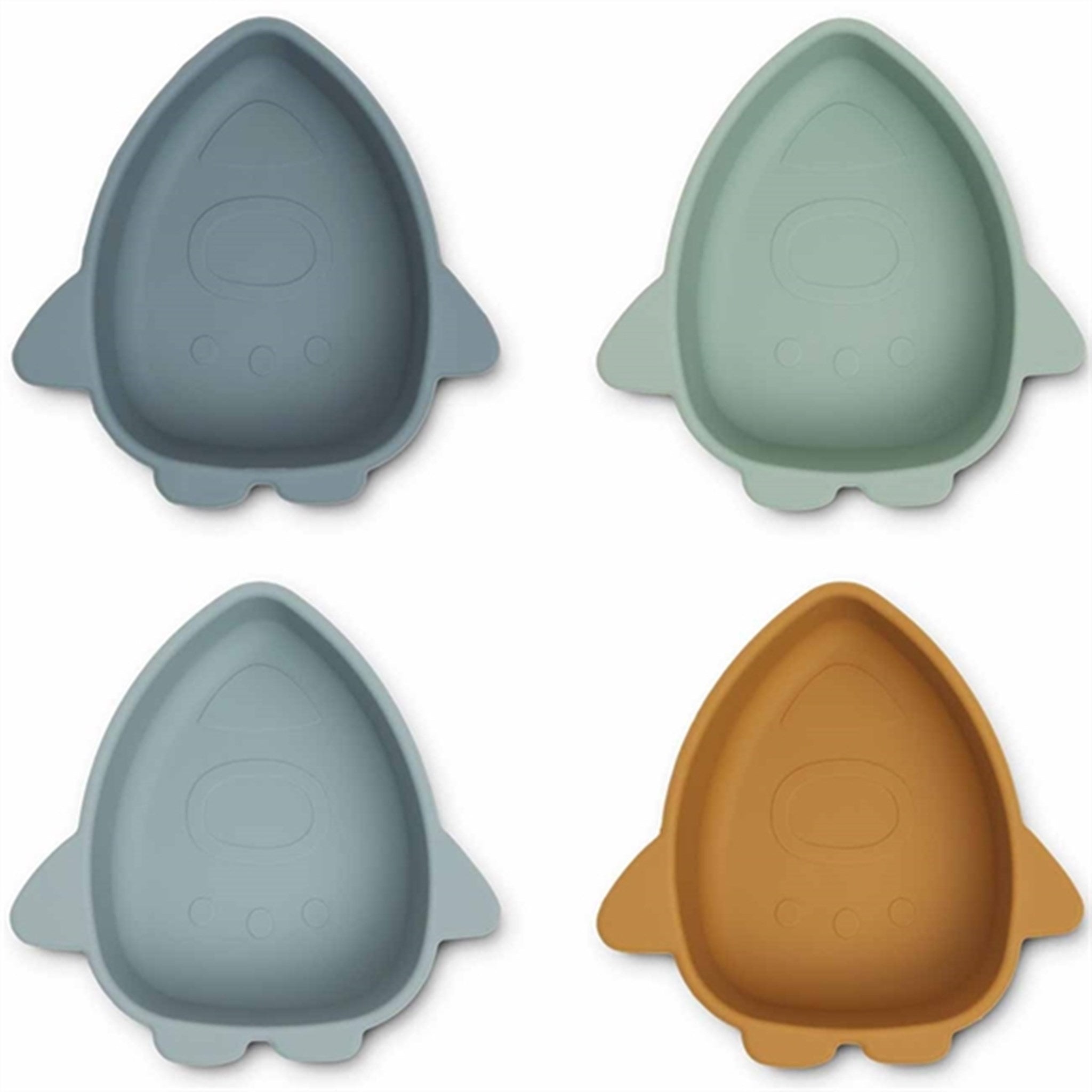 Liewood Iggy Silicone Bowl 4-Pack Space Multi Mix