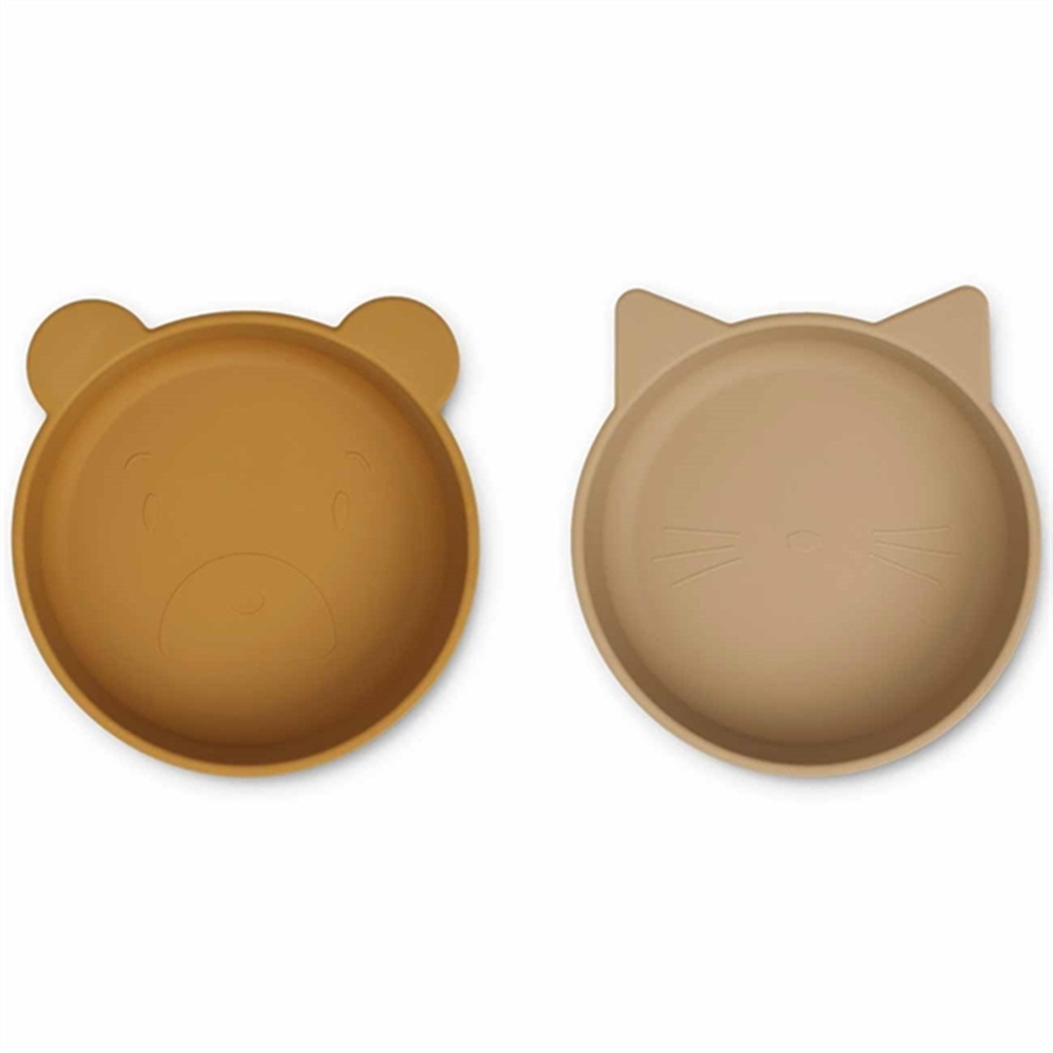 Liewood Vanessa Silicone Bowl 2-pack Golden Caramel Oat Mix