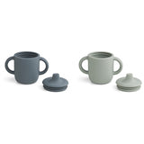 Liewood Neil Cup 2-Pack Whale Blue/Dove Mix 2