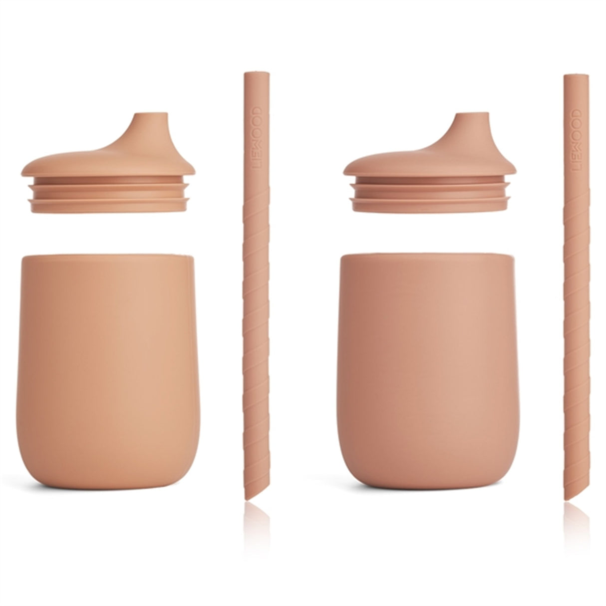 Liewood Ellis Sippy Silicone Sippy Cup ​​​​​​​2-Pack Tuscany Rose/Pale Tuscany 2