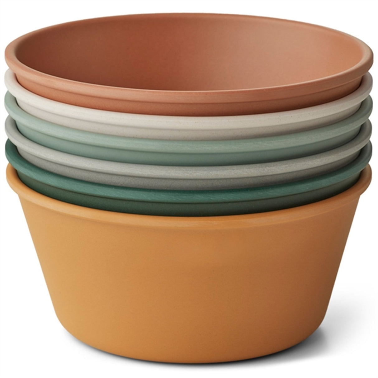 Liewood Irene Bowl 6-pak Mustard Multi Mix