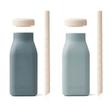 Liewood Erika Milkshake Bottle 2-Pack Blue Mix